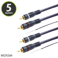 RCA kábel dupla, 2xRCA dugó-2xRCA dugó 5.0m 20155
