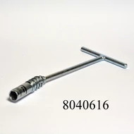 Gyertyakulcs 16mm rövid (27cm) T-alakú, lengyel