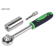 Hajtószár racsnis 3/8" ir.vált. + krowaszem 7-19mm uni
