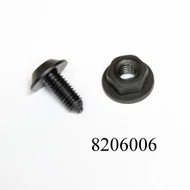Műanyag csavar anyával M6x16mm 180201