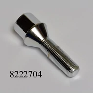 Kerékcsavar 12x1.25x40mm 17-es kulcs sima kúp króm  10.9