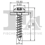 Lemezcsavar alátétes 4.8x24mm torx