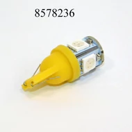 Izzó LED 12V 5SMD sárga db-os T10