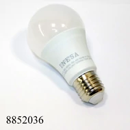 LED izzó 230V 9.5W, E27 foglalattal, INESA 180fok, 6500K hidegfehér 680lm