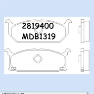 Fékbetét garnitúra első Suzuki MDB1319  RE19400-AF