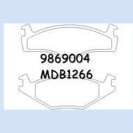 Fékbetét E. VW MDB1266 LPR05P224 19.7 felemás    U.30748 12-0260 MDB1267 20887 153   FDB419 13046070322 191698151H 571317D UBP2088710