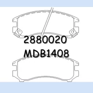 Fékbetét első garnitúra 4db-s Suzuki 1.6  MDB1408 05P363 JPA135AF S55200-62810 12-0441  =MDB1389