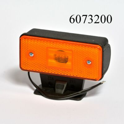 Szélességjelző  LED-es szögletes, sárga, talpas 12/24V 101kz