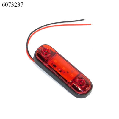 Szélességjelző LED-es piros AE-113512B/R 12-24V  lapos 84x24x12mm, lyt.59mm