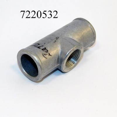 Vízcsőtoldó 32mm alu hőgombahellyel