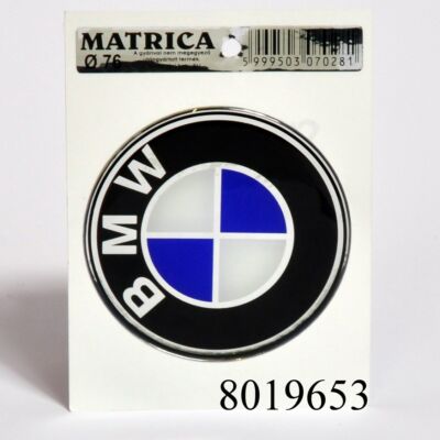 Embléma első BMW  76mm műgyantás