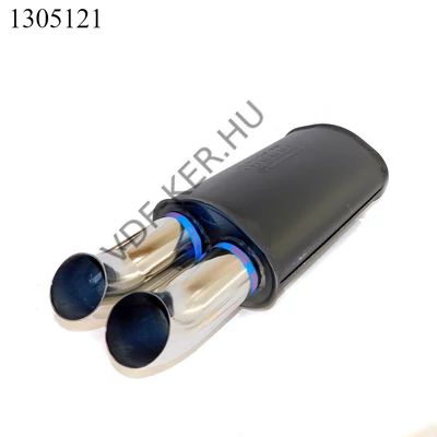 Kipufogó sport UNI 2csöves Ø145mm  kerek, diesel véggel  PARAGI PAR015 L:400mm