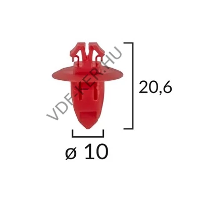 Patent Toyota sárvédőhöz 80105 10mm