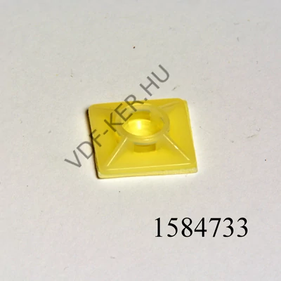 Patent vezetéktartó öntapadós 20x20mm (kábelkötözőhöz) csavarozható, d=2.9mm talp