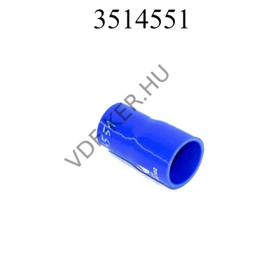 Tuningcső szűkítő kék 45-51mm 102mm szilikoncső (EAD5145, SR51-45/102)