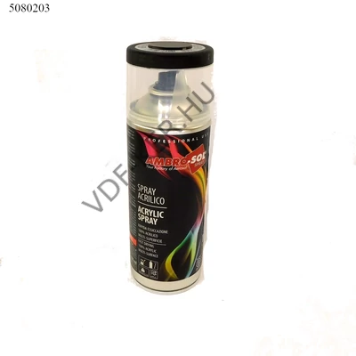 Festék fekete matt 400 ml 9005 Matt Black akril spray Ambro-Sol
