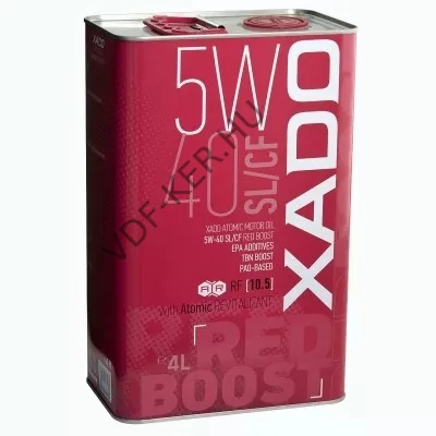Motorolaj XADO 5W-40 4l-s SL/CF RED BOOST fullsynt