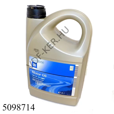Motorolaj Opel 5W-30 4l  Dexos2 Syntetic gyári 1942002I