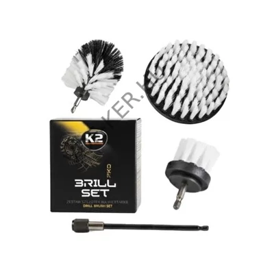 K2 kárpitkefe készlet fúrógéphez Brill Pro 4db-s D7051