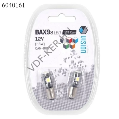 Izzó LED 12V H6W Pár foglalatos BA9S