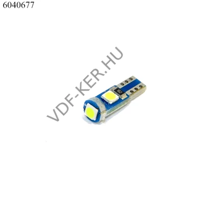 Izzó LED 12V 1.2W 3SMD zöld  db-os RIZS!!! T5 műszerfal lédig