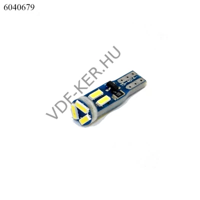 Izzó LED 12V 1.2W 3SMD fehér  db-os RIZS!!! T5 műszerfal lédig