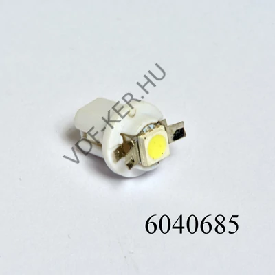 Izzó LED 12V műszerfal foglalattal fehér 1SMD db-os B8.5