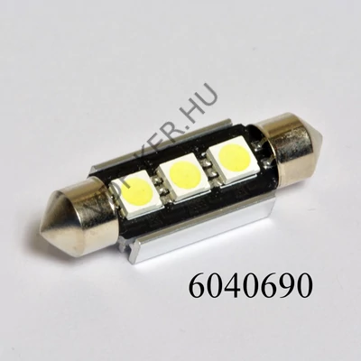 Izzó LED 12V szofita fehér 39mm Canbus