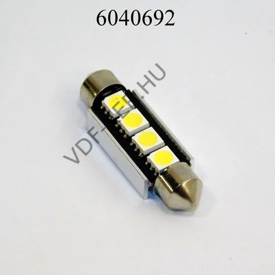 Izzó LED 12V szofita fehér 4SMD db-os 41mm Canbus