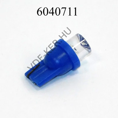 Izzó LED 12V T10 kék lapos PÁR W2.1x9.5d (5W foglalat nélküli izzó helyett)