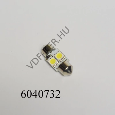 Izzó szofita LED 12V fehér 2SMD japán 29mm Canbus