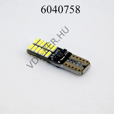 Izzó LED 12V T10 24SMD DB CANBUS (5W)  T10 /9-24V