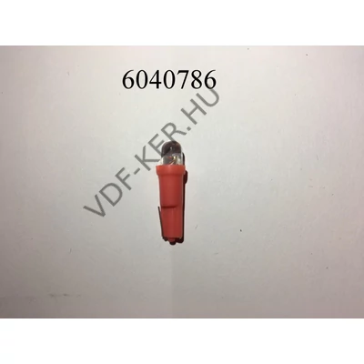 Izzó LED 12V 1.2W piros 1SMD  W2x4.6d T5
