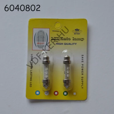 Izzó LED 12V szofita fehér 39mm PÁR CANBUS 12SMD 2016 white 12V/24V AM04237