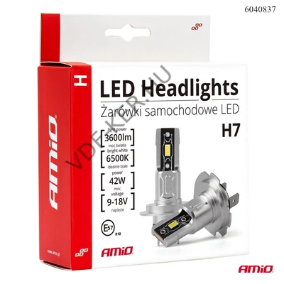 Izzó LED 12V H7 mini PÁR! 42W