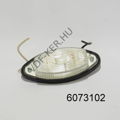 Szélességjelző lámpa ovál fehér FT-011B 102x45x28mm