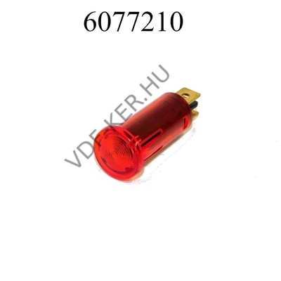 Kontrollámpa kicsi 12V piros 07921 PI GLIM
