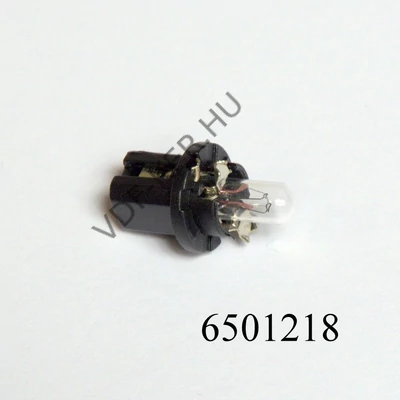 Izzó 12V 1.2W  fekete ELBX286T kerek műszerfal foglalatos     felső érintkezős W102DL B8.5d