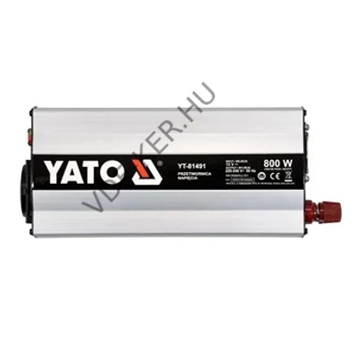 Feszültség átalakító 12V-230V Inverter 800W YT-81491