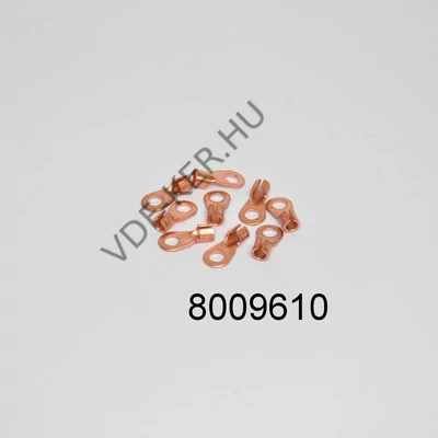 Kábelsaru kerek 6x10mm vörösréz kábelvég