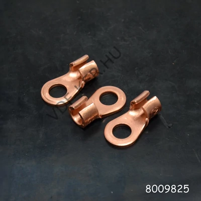 Kábelsaru kerek 8x25mm vörösréz kábelvég