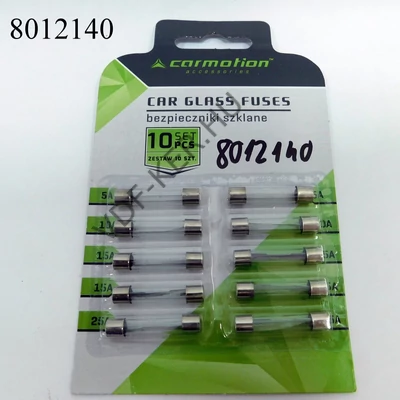 Biztosíték üveg 10db-s készlet