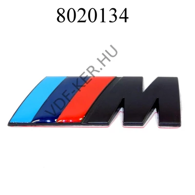 Felirat króm BMW "M POWER" LOGO, fekete, öntapadós