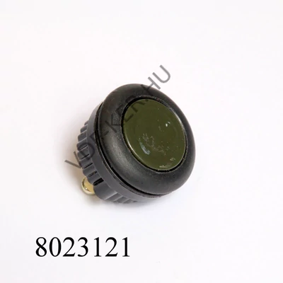 Nyomógomb kerek fekete 10A indító 22mm