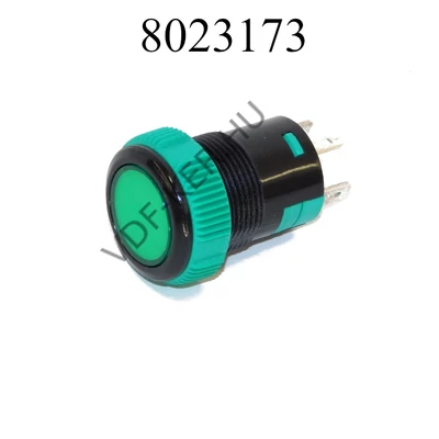 Nyomókapcsoló zöld 12V 20A  09151GR