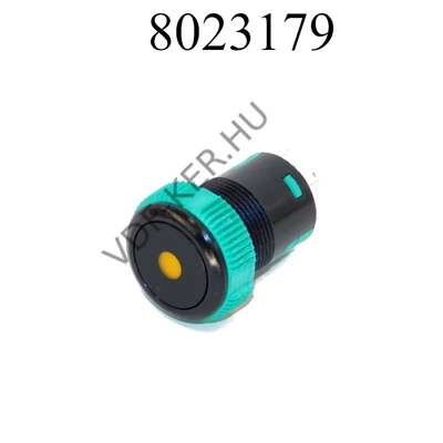 Nyomógomb narancssárga 12V 20A  ZÁRÓ! 09151OR