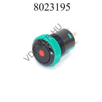 Nyomógomb piros 12V 20A ZÁRÓ! 09155RD