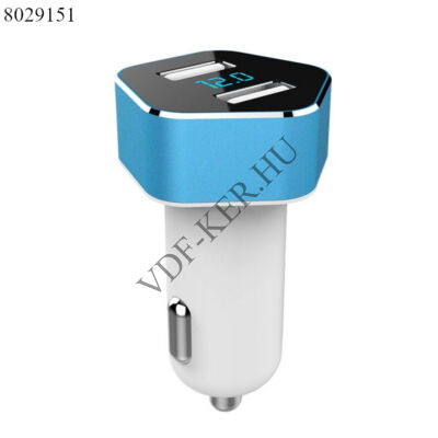 Szivargyújtós voltmérő 2db USB-töltővel  2.1A-3.1A 12-24V extra PCH PRO-05  02358