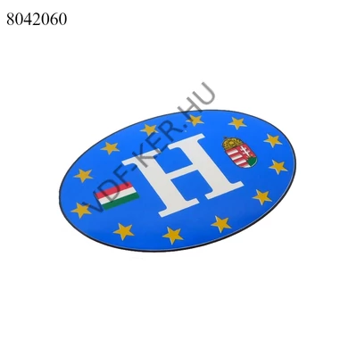 Matrica H-betű euros külsős 30H001 12x8cm