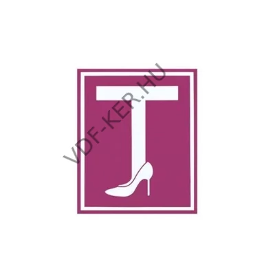 Matrica "T" kicsi, pink, db-s, mágneses, Tanuló 10x10cm